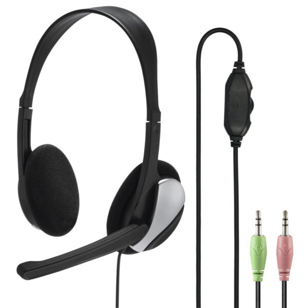 Casti PC On-Ear Hama 139900 HS-200, Microfon, Negru - Cod produs: 110139