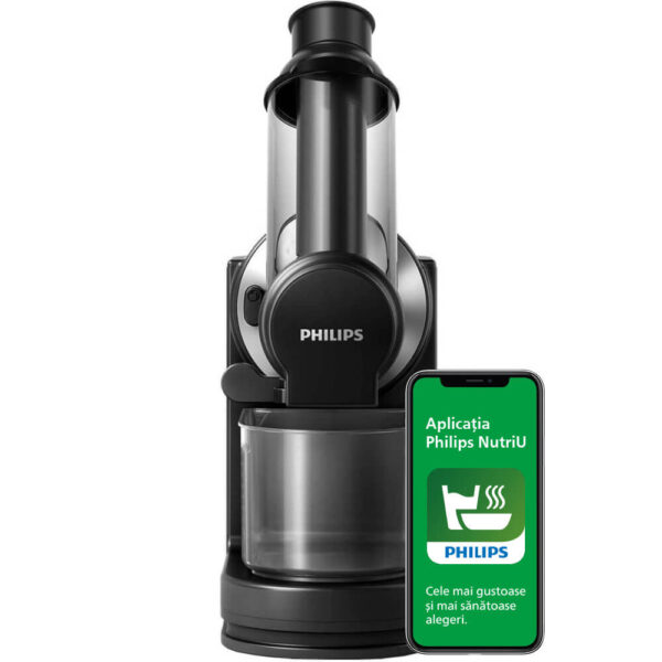 Storcator de fructe si legume cu melc Philips HR1889/70, 1 l, 150 W, Negru - Cod produs: 125552