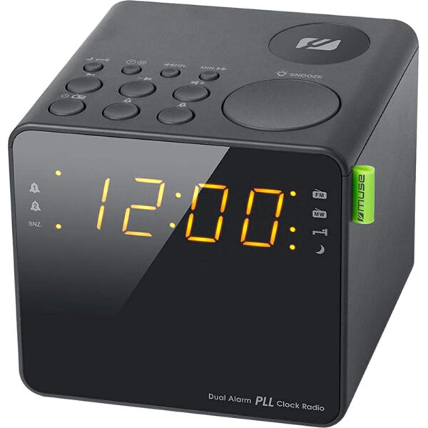 Radio cu ceas Muse M-187 CR, Dual alarm, AUX in jack, Negru - Cod produs: 133428