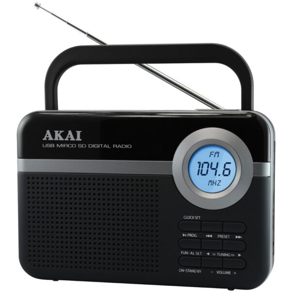 Radio portabil Akai PR006A-471U, USB, Negru - Cod produs: 133599