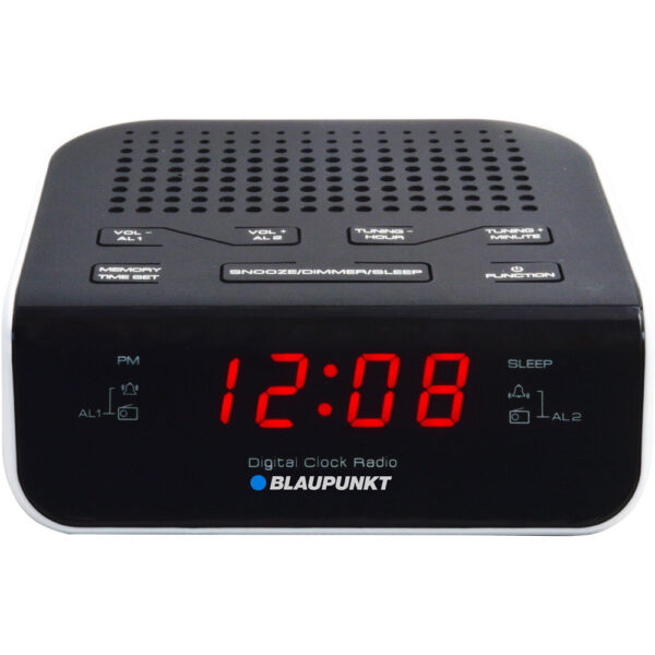 Radio cu ceas Blaupunkt CR5WH, FM radio, Dual Alarm, Negru - Cod produs: 133635