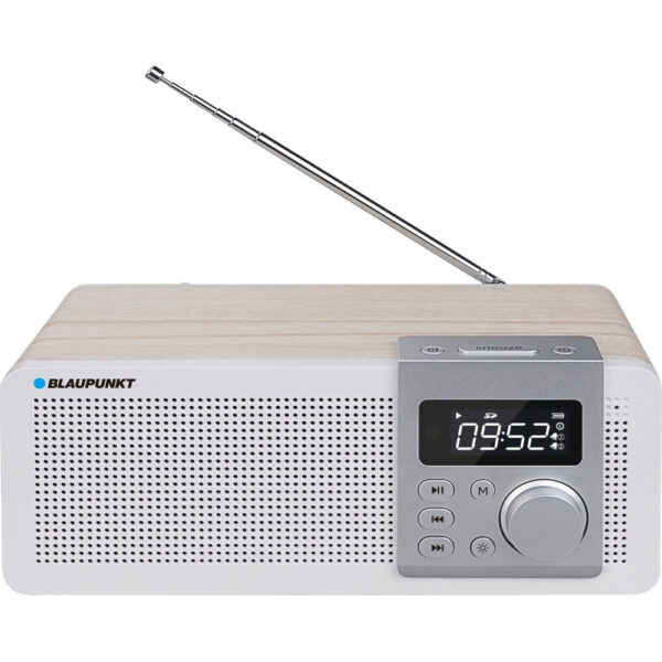 Radio cu ceas Blaupunkt PP14BT, FM radio, Bluetooth, SD, USB, AUX, Bej - Cod produs: 133641