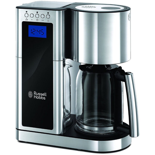 Cafetiera Russell Hobbs Elegance 23370-56, 1600 W, 1.25 l, 10 cesti, Negru/Argintiu - Cod produs: 135519