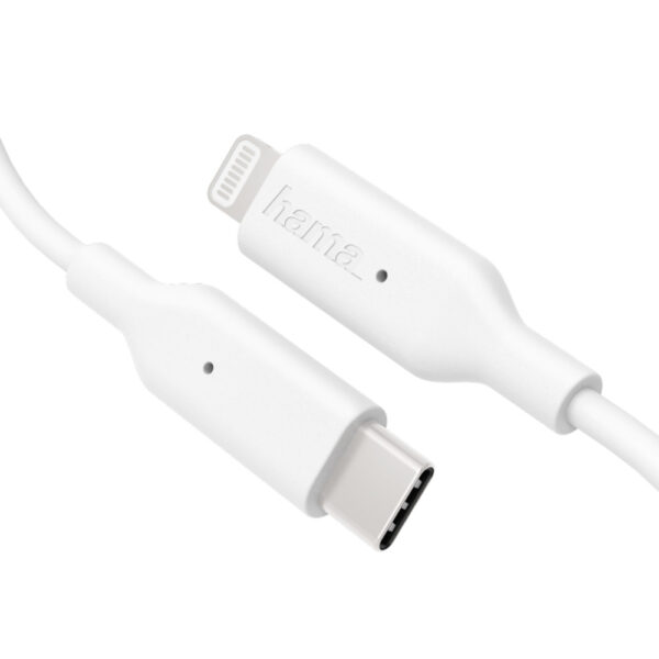 Cablu date Hama 183295, USB Type C, compatibil iPhone, 1m, Alb - Cod produs: 135815