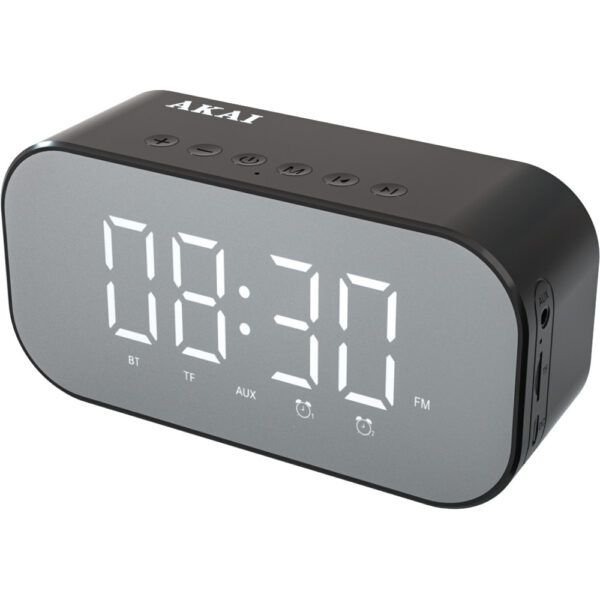 Radio cu ceas Akai ABTS-C5, Dual Alarm, Bluetooth, Negru - Cod produs: 137611