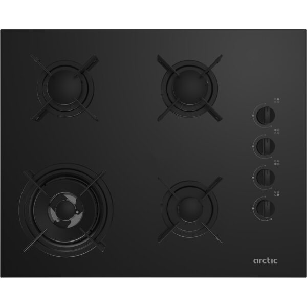 Plita incorporabila Arctic ARNGW64127SB, Gaz, 4 arzatoare, Wok - Cod produs: 137800