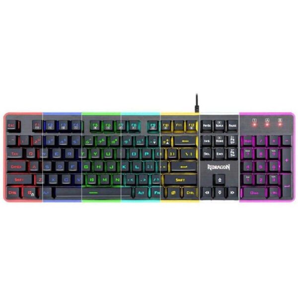 Tastatura gaming Redragon Dyaus 2, Iluminare RGB, Negru - Cod produs: 139937