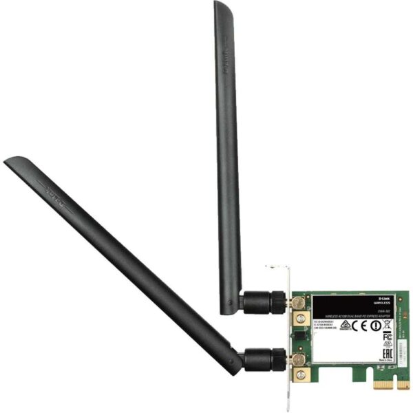 Adaptor wireless D-Link DWA-582, PCI Express, Dual Band, AC1200 - Cod produs: 140407