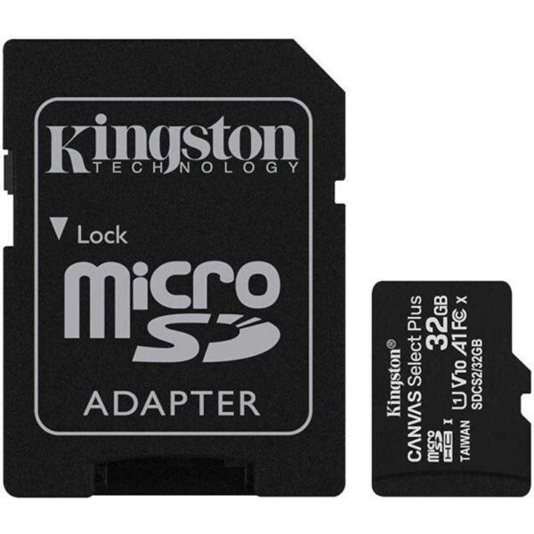 Card de memorie Kingston MicroSD, Canvas Select Plus, 32GB, Class 10, Adaptor - Cod produs: 140685