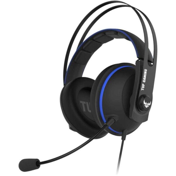Casti gaming cu microfon Asus TUF H7 Core, Virtual surround 7.1, Negru/Albastru - Cod produs: 141622