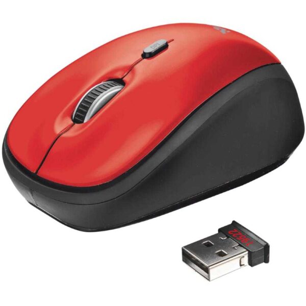 Mouse wireless Trust Yvi, Rosu - Cod produs: 141858