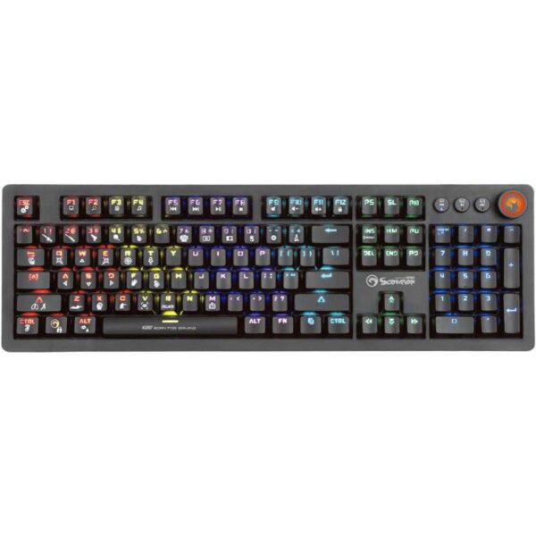 Tastatura Gaming Marvo KG917, Switch-uri albastre, Iluminare RGB - Cod produs: 141895