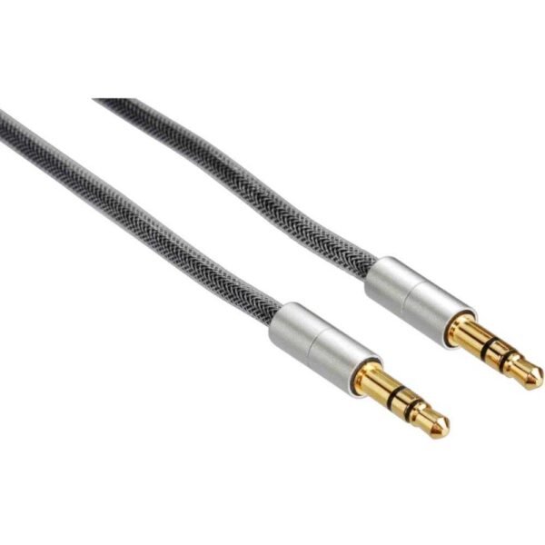 Cablu audio Hama AluLine, Jack 3.5 mm, 2 m - Cod produs: 142730