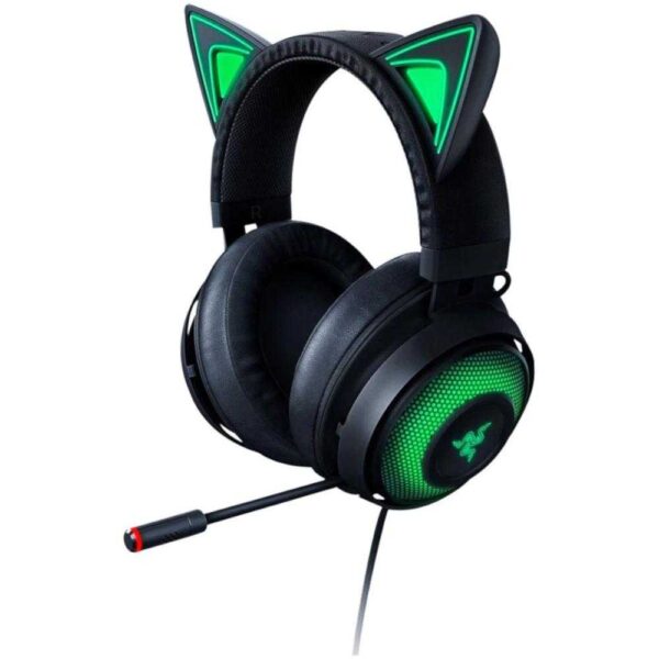 Casti gaming cu microfon Razer Kraken 2019 Kitty Edition, multiplatforma, Negru - Cod produs: 143410