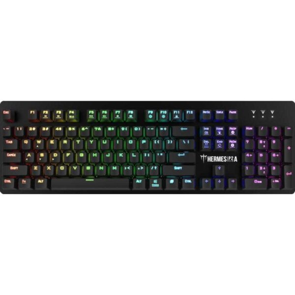 Tastatura gaming mecanica Gamdias Hermes P2A, iluminare RGB, Negru - Cod produs: 143419