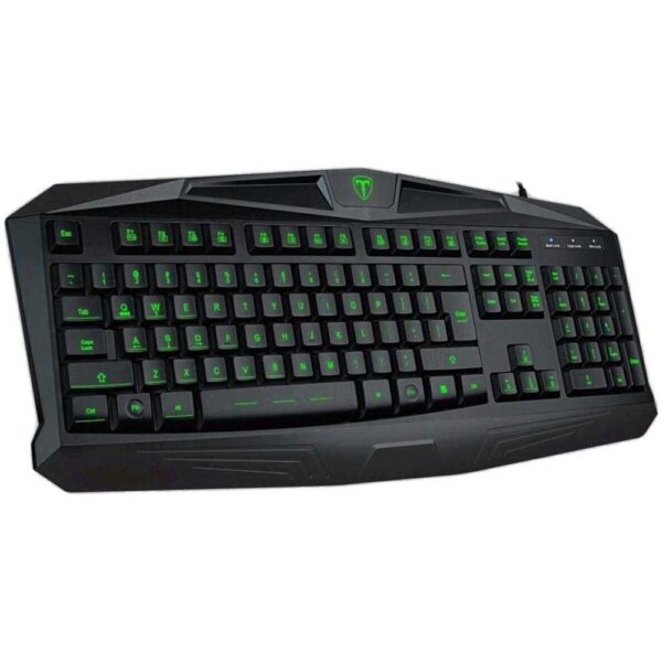 Tastatura gaming T-Dagger Minesweeping, iluminare verde, Negru - Cod produs: 143422