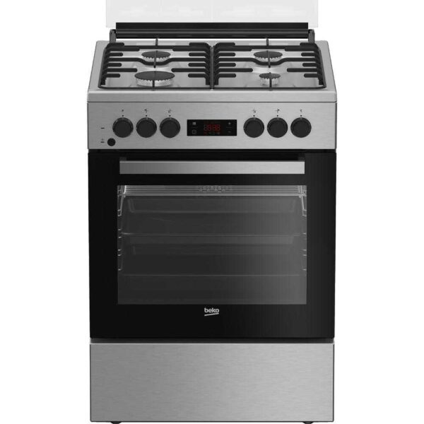 Aragaz mixt Beko FSM62320TXD, Cuptor electric, Grill, 4 arzatoare - Cod produs: 143987