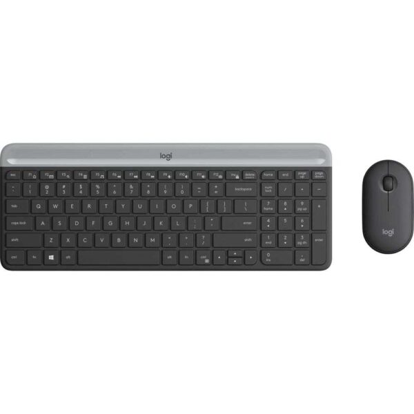 Kit tastatura + mouse wireless Logitech MK470, Slim, Negru Grafit - Cod produs: 144052