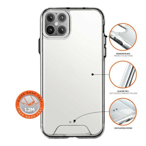 Husa de protectie Eiger Glacier Case Clear pentru iPhone 12 Pro Max, Transparent - Cod produs: 144597