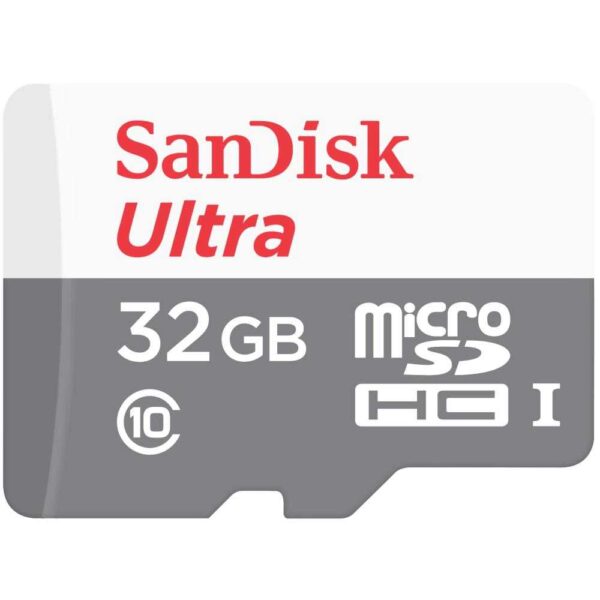 Card de memorie SanDisk Ultra microSDHC, 32GB, 100MB/s Class 10 UHS-I + SD Adapter - Cod produs: 145000