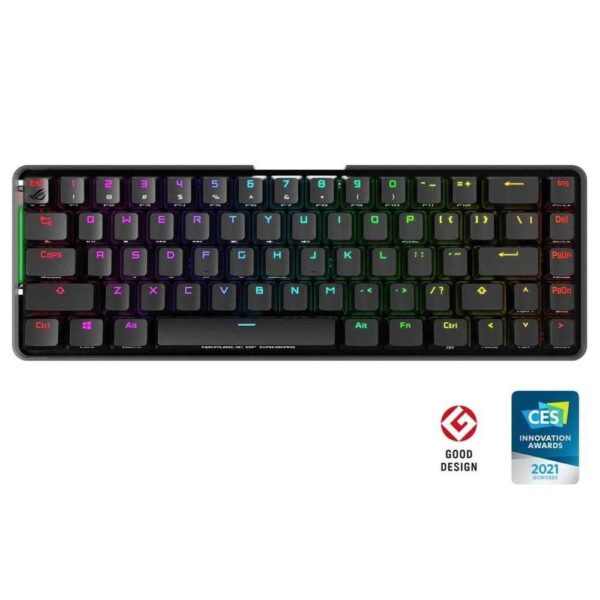 Tastatura gaming mecanica wireless Asus ROG Falchion, switch-uri Cherry MX Red, RGB - Cod produs: 145090