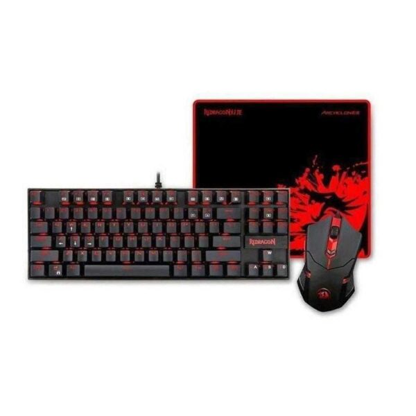 Kit tastatura mecanica si mouse Redragon Gaming Essentials 3-in-1 V2 - Cod produs: 145102