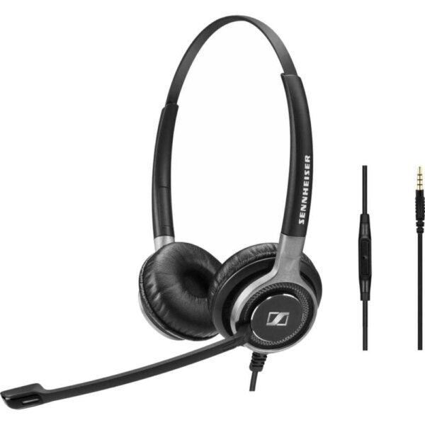 Casti Call Center Sennheiser SC 665 Jack 3.5mm, Negru - Cod produs: 145326