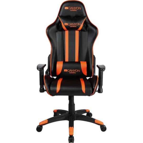 Scaun gaming Canyon Fobos, Negru/Portocaliu - Cod produs: 145942