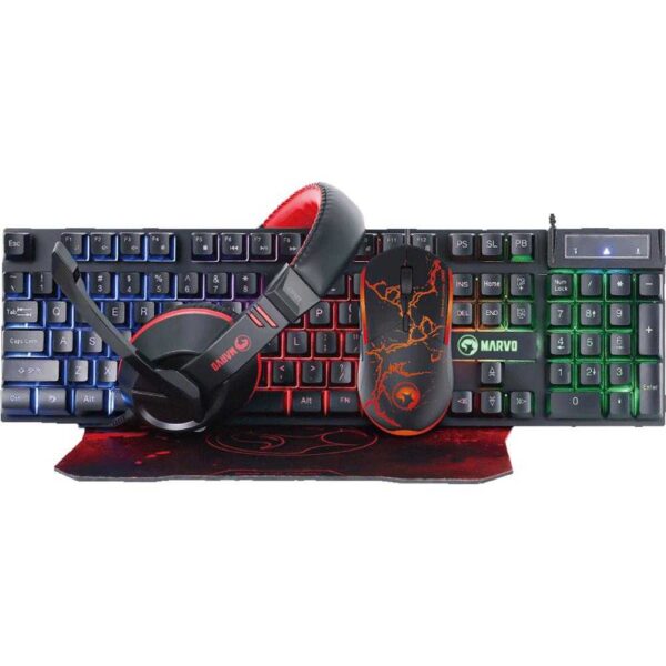 Kit gaming Marvo 4 in 1 CM409, Negru - Cod produs: 146084