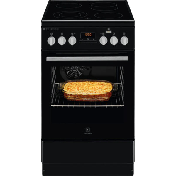 Aragaz electric Electrolux LKR564200K, Plita vitroceramica, Grill, 4 zone de gatit - Cod produs: 147554
