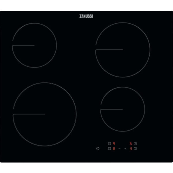 Plita incorporabila Zanussi ZHRN641K, Vitroceramica, 4 zone de gatit, Touch control - Cod produs: 147593