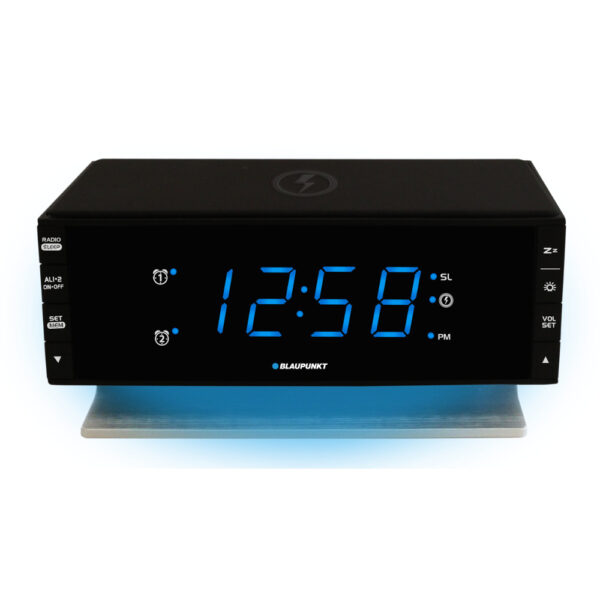 Radio cu ceas Blaupunkt CR55CHARGE, FM, Incarcator USB, Incarcator wireless, Negru - Cod produs: 147725