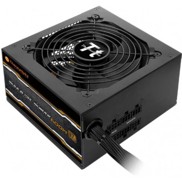 Sursa modulara Thermaltake Smart SE2, 600 W, PFC Active, 80 +, Single rail, Ventilator 140mm, Eficienta 87% - Cod produs: 148679