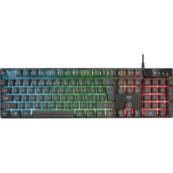 Tastatura gaming Trust GXT 835 Azor, Iluminare RGB, Negru - Cod produs: 148885