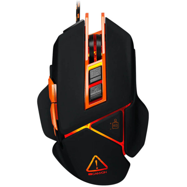 Mouse gaming Canyon Hazard CND-SGM6N , 9 butoane programabile, Negru - Cod produs: 149462