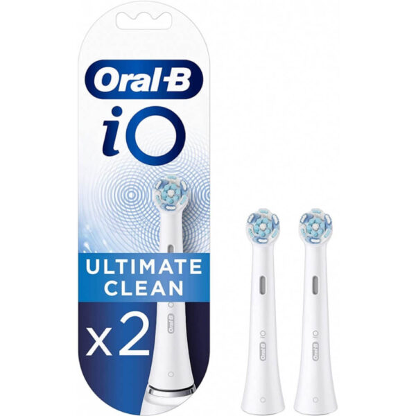 Rezerve periuta de dinti electria Oral-B iO Ultimate Clean, Compatibile cu seria iO, 2 buc, Alb - Cod produs: 149502