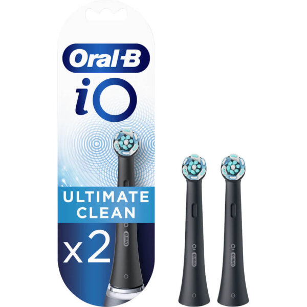 Rezerve periuta de dinti electrica Oral-B iO Ultimate Clean, Compatibile doar cu seria iO, 2 buc, Negru - Cod produs: 149503