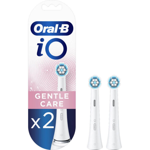 Rezerve periuta de dinti electria Oral-B iO Gentle Care, Compatibile doar cu seria iO, 2 buc, Alb - Cod produs: 149506