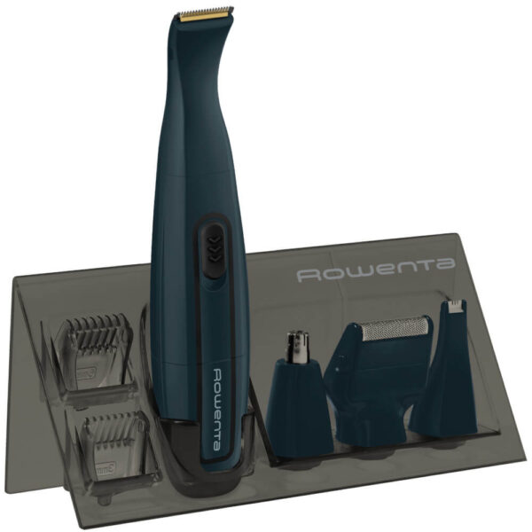 Aparat de tuns barba ROWENTA TN3651F0 Beard, Fara fir, Baza de depozitare, Lame invelis titan, Rezistent la apa, Accesoriu pentru ras, Albastru - Cod produs: 150333