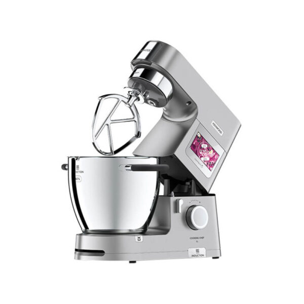 Robot de bucatarie KENWOOD Cooking Chef XL KCL95.424SI, 1500 W, Vas 6.7 l, Blender 1.6 l, 13 programe, 13 viteze, Cantar integrat, Gatit prin inductie, Argintiu - Cod produs: 150460