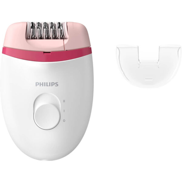 Epilator Philips Satinelle BRE235/00, 2 viteze, Cap de epilare lavabil, 1 accesoriu, Alb/Roz - Cod produs: 150515