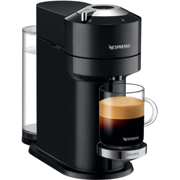 Espressor cu capsule Nespresso Krups XN910810 Vertuo Next, 1500 W, 1.1 L, Control prin Bluetooth si Wi-FI, Tehnologie Centrifusion, Negru - Cod produs: 150801