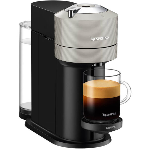 Espressor cu capsule Nespresso Krups XN910B10 Vertuo Next, 1500 W, 1.1 L, Control prin Bluetooth si Wi-FI, Tehnologie Centrifusion, Negru/Gri - Cod produs: 150802