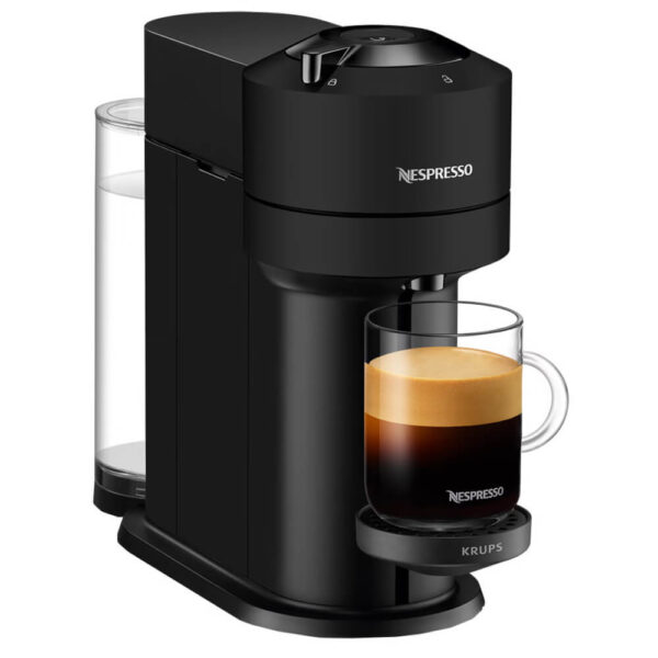 Espressor cu capsule Nespresso Krups XN910N10 Vertuo Next, 1500 W, 1.1 L, Control prin Bluetooth si Wi-FI, Tehnologie Centrifusion, Negru - Cod produs: 150804