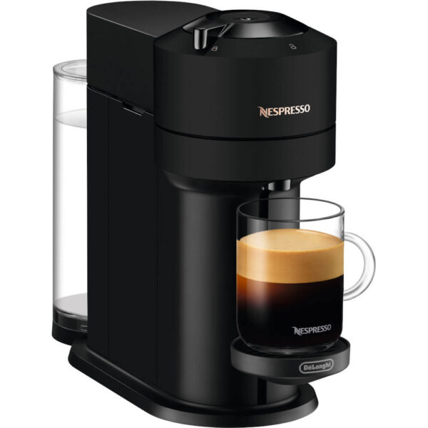 Espressor cu capsule Nespresso-De?Longhi  ENV120.BM Vertuo Next, 1500 W, 1.1 L, Control prin Bluetooth si Wi-FI, Tehnologie Centrifusion, Negru Mat - Cod produs: 150822