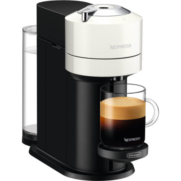 Espressor cu capsule Nespresso-De?Longhi  ENV120.W Vertuo Next, 1500 W, 1.1 L, Control prin Bluetooth si Wi-FI, Tehnologie Centrifusion, Alb - Cod produs: 150823