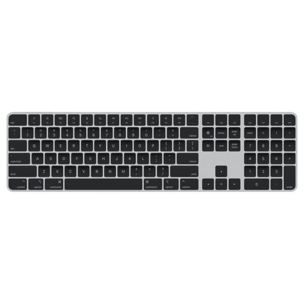 Tastatura Bluetooth Apple Magic MMMR3LB/A, Touch ID, Tastatura numerica, US English, Negru/Gri - Cod produs: 151433