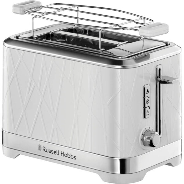 Prajitor de paine Russell Hobbs Structure 28090-56, 1050 W, 2 felii, Functie Lift and Look, Tava de firimituri detasabila, Alb - Cod produs: 151509