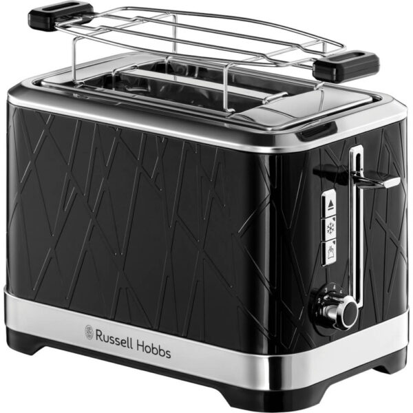 Prajitor de paine Russell Hobbs Structure 28091-56, 1050 W, 2 felii, Functie Lift and Look, Tava de firimituri detasabila, Negru - Cod produs: 151510