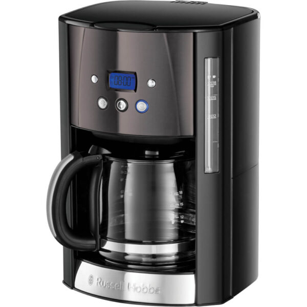 Cafetiera Russell Hobbs Matte 26160-56, 1000W, 1.8 L, Filtru lavabil, Oprire automata, Sistem Anti-picurare, Negru - Cod produs: 151511